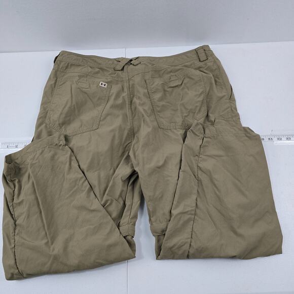Under Armour zip off pants hiking 42x32 mens green tan 5174 - Picture 3 of 11